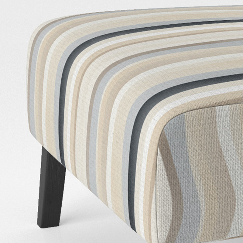 Balanced Lines I - Upholstered Modern & Contemporary Accent Slipper Chair