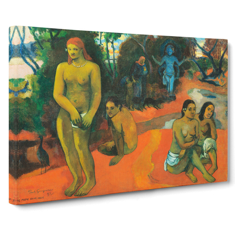 Delectable Waters by Paul Gauguin - Wrapped Canvas Painting, 60cm H x 91cm W x 3cm D