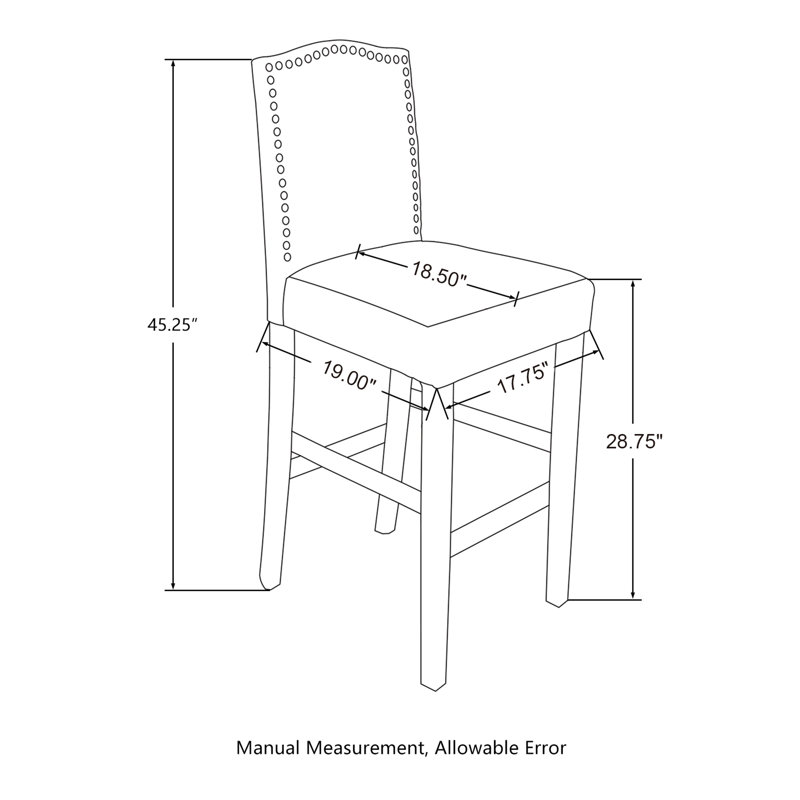 Tabouret de bar en cuir reconstitué avec dossier haut, Beige