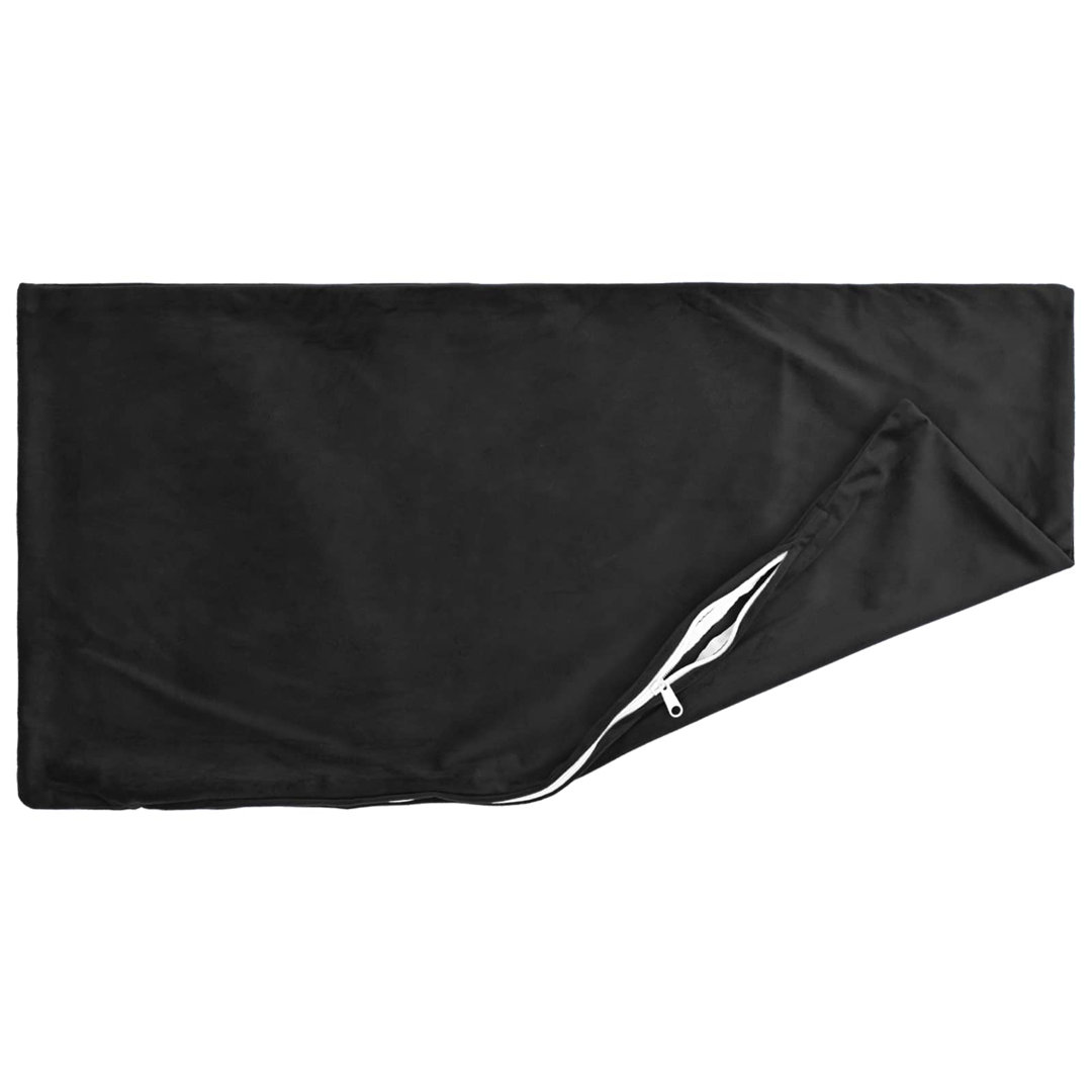 VIDAXL - Cushion Cover - 35 x 35 cm - Velvet - Black - Image 2