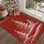 Loly Christmas Area Rug Washable Rug With Non-Slip