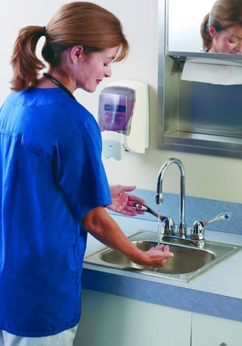 Commercial Two Handle Bar Faucet in Chrome