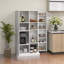 Armoire de rangement pour garde-manger de 63 po, armoire de cuisine autoportante à 14 niveaux avec 2 portes, tablettes réglables pour le salon et la salle à manger