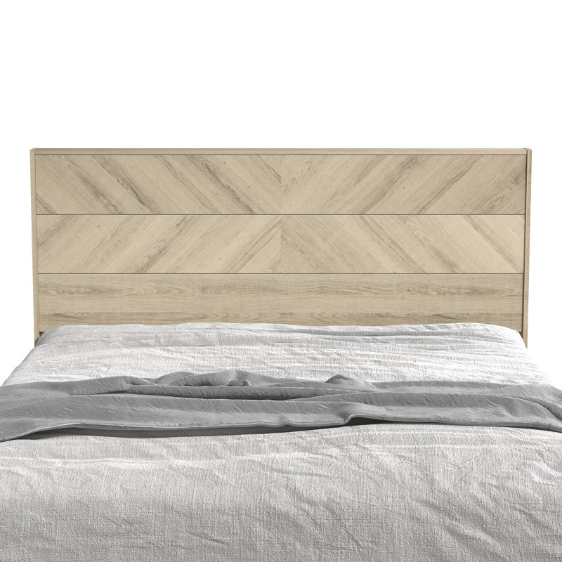 Cadre de lit plateforme Branquinha, Beige, Très grand