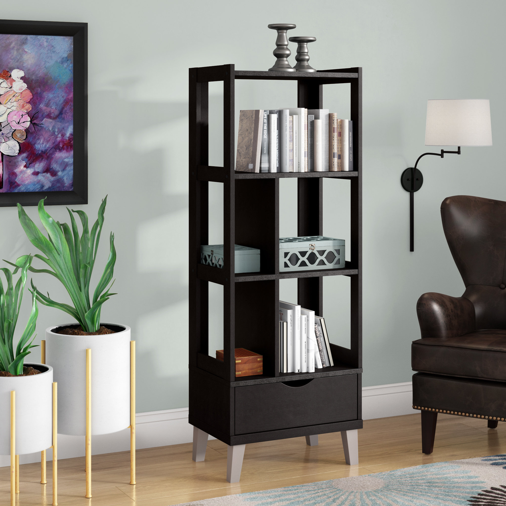 Wade Logan Bangerter Etagere Bookcase & Reviews - Wayfair Canada