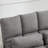 Convertible Floor Couch, Folding Bed With 2 Pillows, Adjustable , Dark Gray, Space Saving Solution Gray Chair , Saving, Robust Structure
