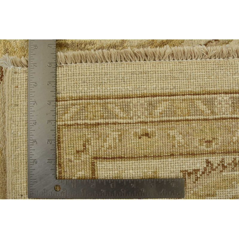 Tapis beige nouvel âge en laine 8 pi 1 po x 11 pi Mountford