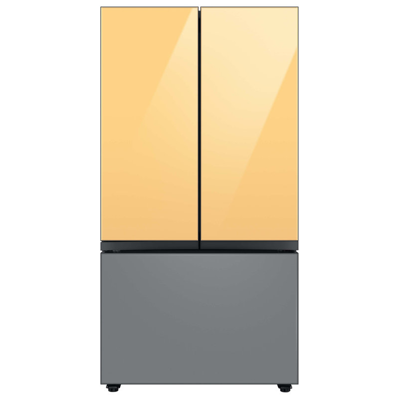 Samsung 24 cu. ft. Smart Bespoke 3-Door French-Door Refrigerator with Customizable Panel Colors and AutoFill Water Pitcher in Custom Panel-Ready