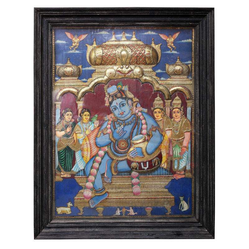 Beurre Krishna | Couleurs traditionnelles avec or 24 carats