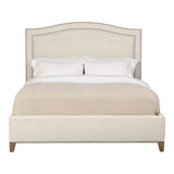 Caroline/Casey Queen Upholstered Low Profile Panel Bed