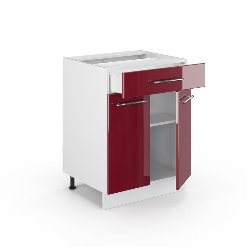82Cm H x 60Cm W x 52Cm D Oak Kitchen Unit Cabinet, Bordeaux 