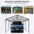 12*21 Ft, Large, Galvanized Metal Carport, Boats, Cars, Sloped Roof, Snow Shedding Rust - , Safe, Different Vehicle Sizes-124474880-124474881