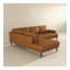Canapé modulaire en cuir brun clair Corbin-1100559658