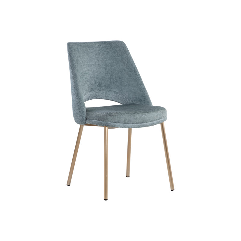 Aegean 19'' H Fabric Upholstered Parsons Chair - Blue, Blue