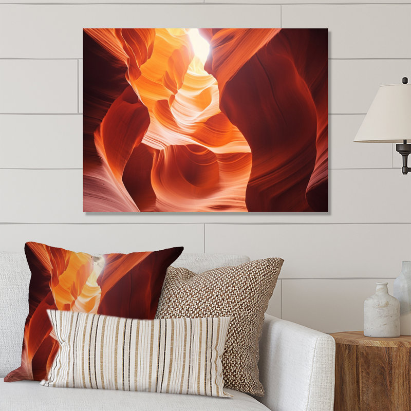 Canyon Antelope Harmony I - impression de paysages sur métal, H 12 po x l 20 po