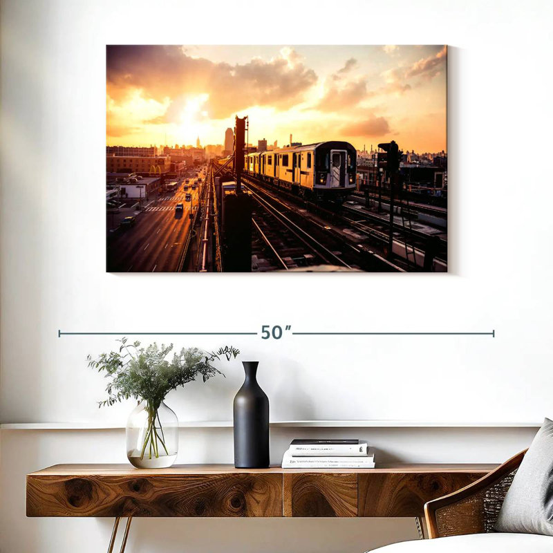 Mehar New York Train, H 26 po x l 39 po