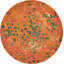 Tapis à motif géométrique coquelicot Meadow-40280829