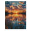 Paysage de campagne au coucher du soleil II - impression sur bois paysage - sur bois de pin naturel-2144247854