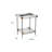 Serrina 18'' Glass Top Console Table