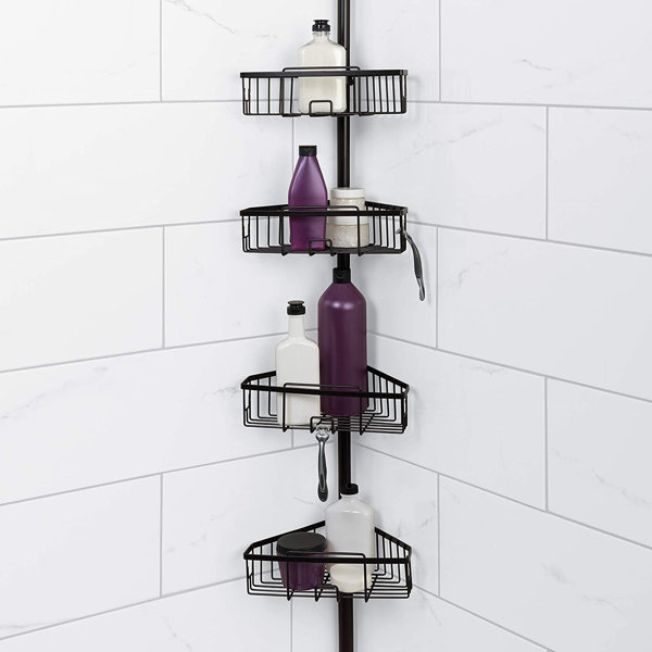 Rebrilliant Heyno Tension Pole Shower Caddy & Reviews | Wayfair