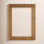 Flora Rattan Scalloped Wall Mirror-1512105735