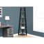 Bibliothèque de bureau 71 pouces 71 po - stratifié gris et noir