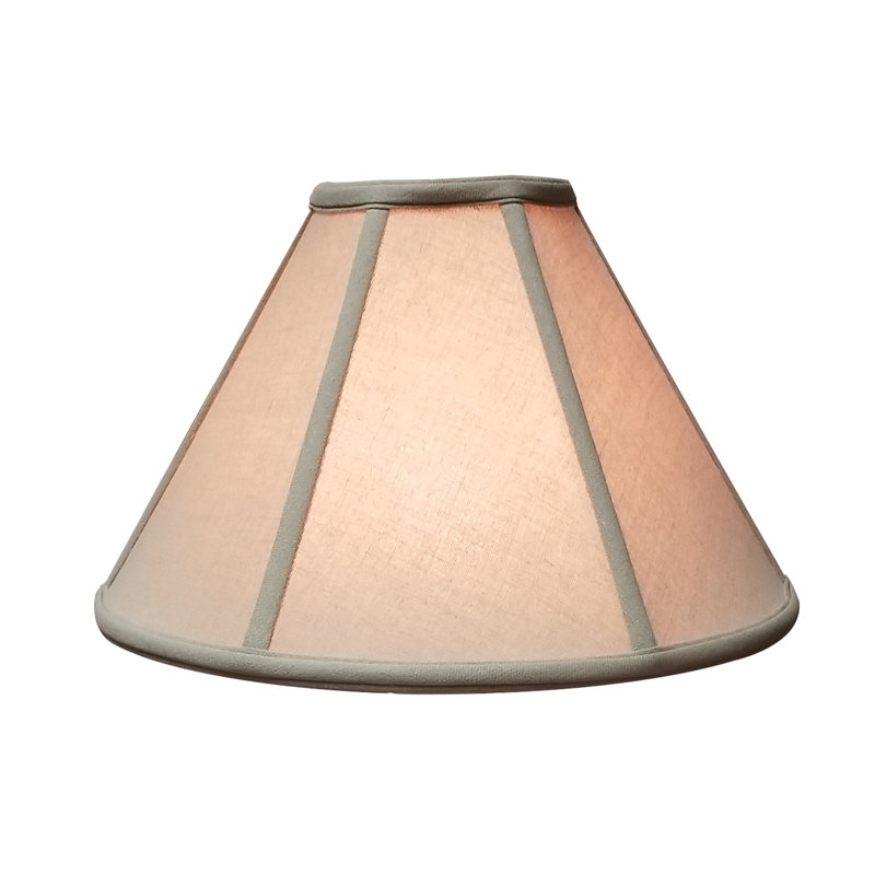 Abat-jour Linen Empire (Araignée), Beige / Or, H 12,5 po x l 20 po x P 20 po