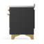 Cuisinière à induction 48 pouces avec 6 éléments à induction en graphite mat Majestic III Series (garniture laiton)-124828826-124828832