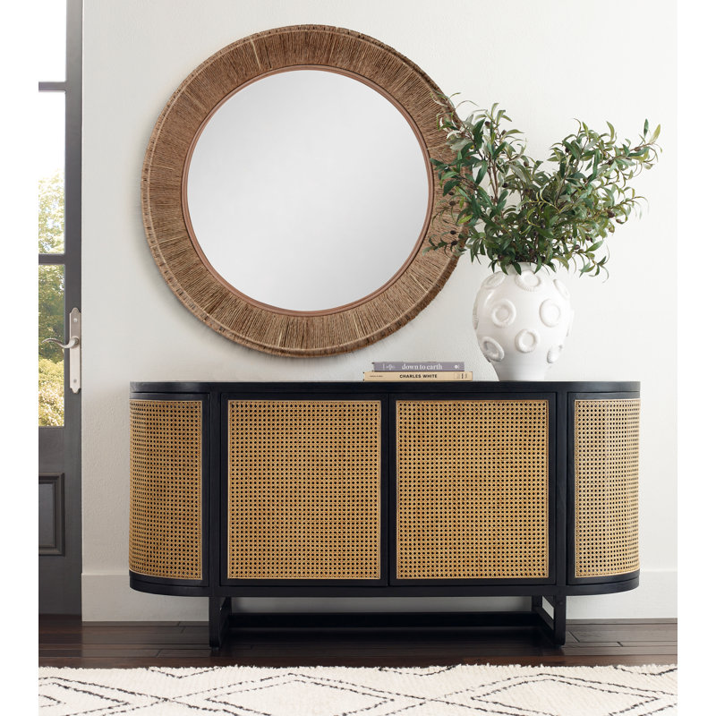 Collins Round Jute Wall Mirror, 40" x 40"