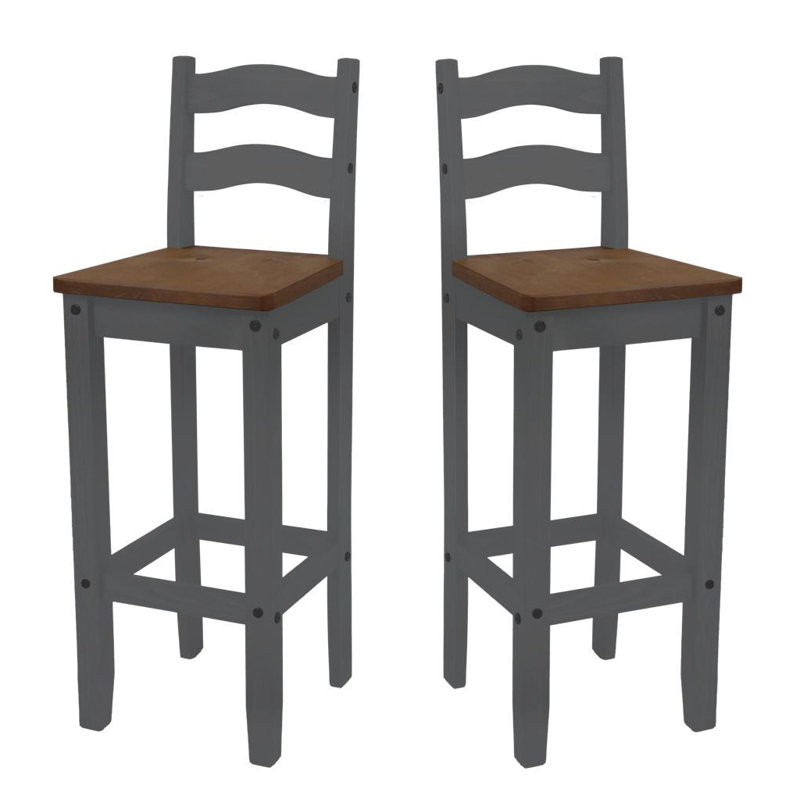 Belinda Solid Wood Counter Stool