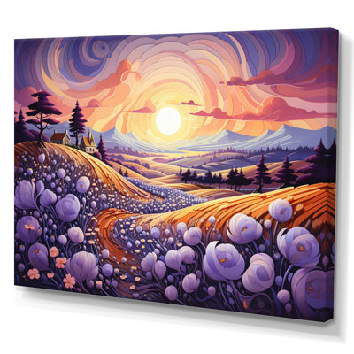 " Countryside The Violet Field III "