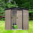 6 ft. W x 4 ft. D Outdoor Storage Shed, Metal Sheds Tool Shed with Lockable Sliding Doors