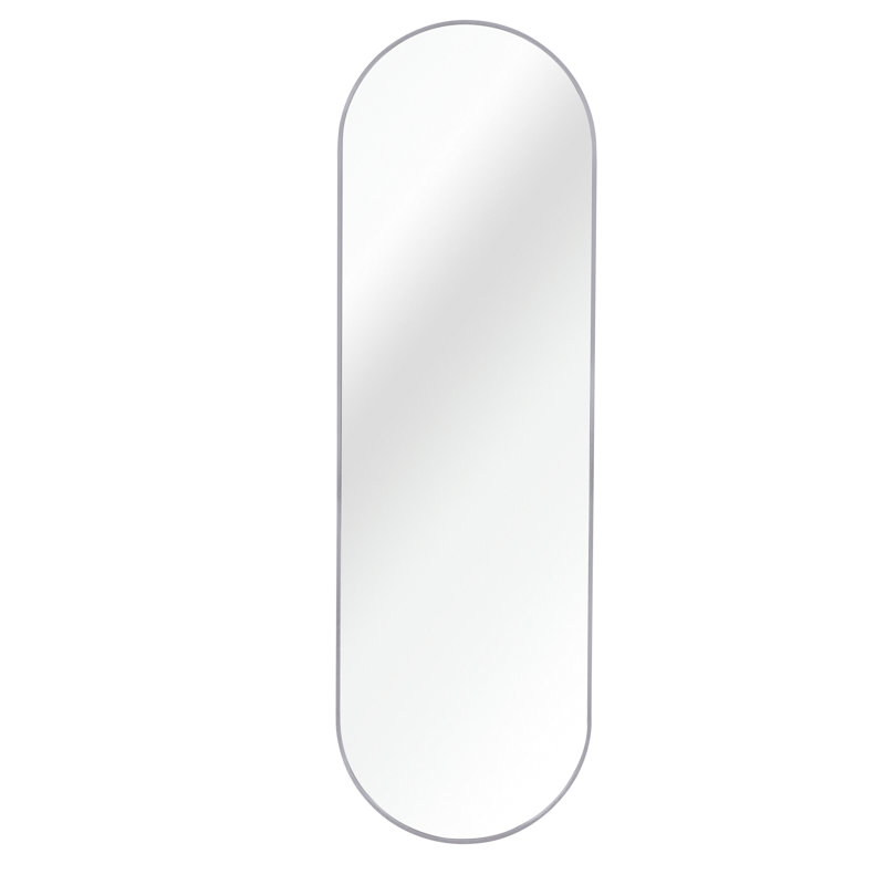 Miroir ovale mural, Argent
