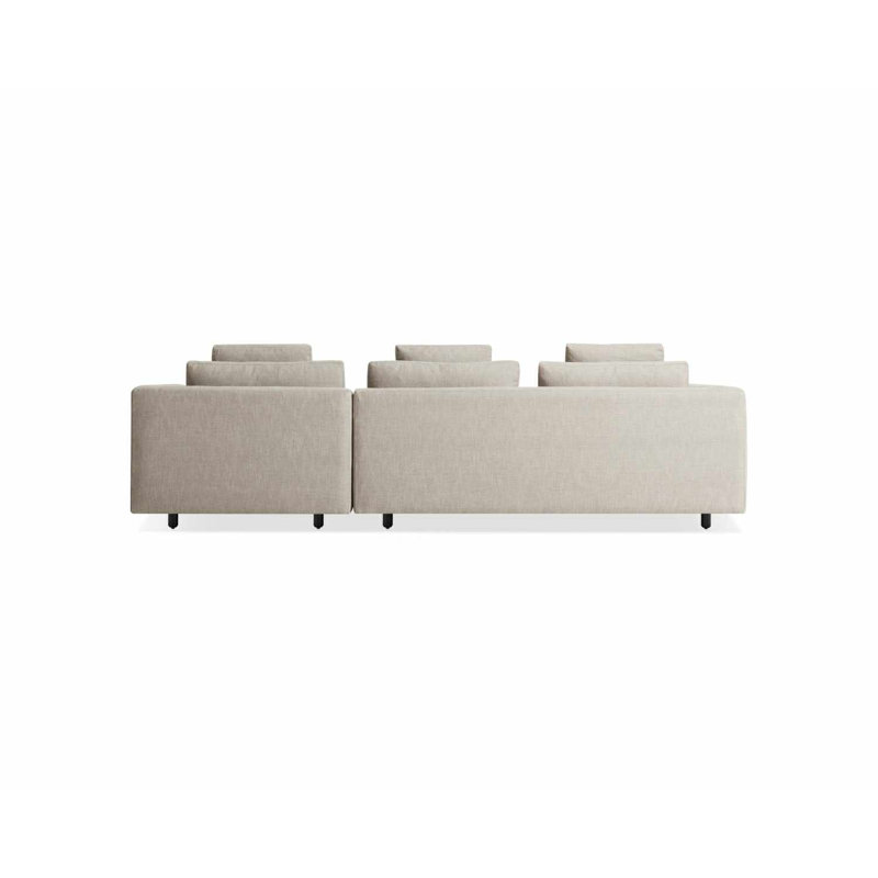 Hands Down Chaise Sectional, Right Hand Facing, Landa Stone