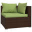 Ensemble modulaire de patio carré de 27,6 po de largeur avec coussins-1433861507-1433861504