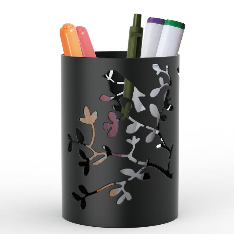 Porte-stylo en métal Lucresha, Noir