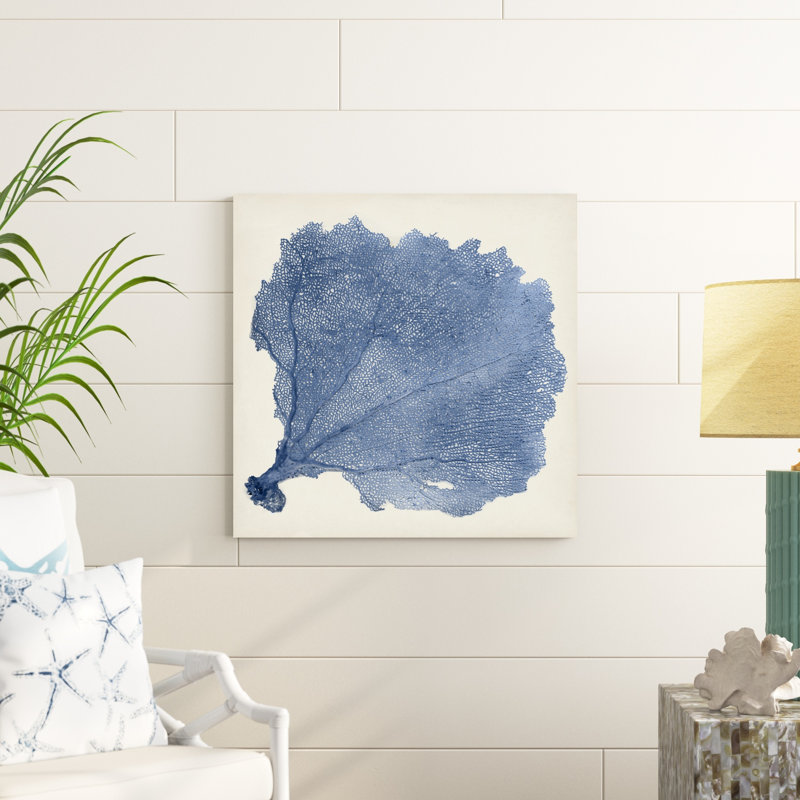 «Sea Fan V», peinture sur toile, H 30 po x l 30 po