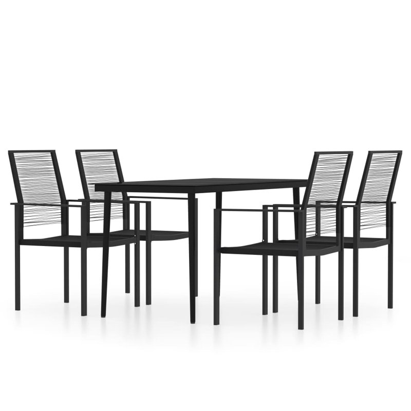 Mailla Patio Dining Set with, 4, 29.1" H x 27.6" W x 55.1" D