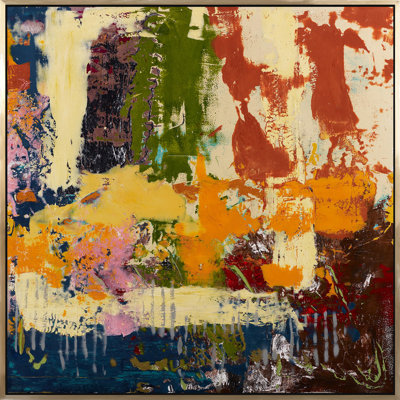 Patch Work Framed Painting Canvas