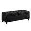 Banc de rangement rembourré capitonné