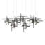 Tura 7-Light Glass Rectangular Pendant-71882329-71882331-79320073