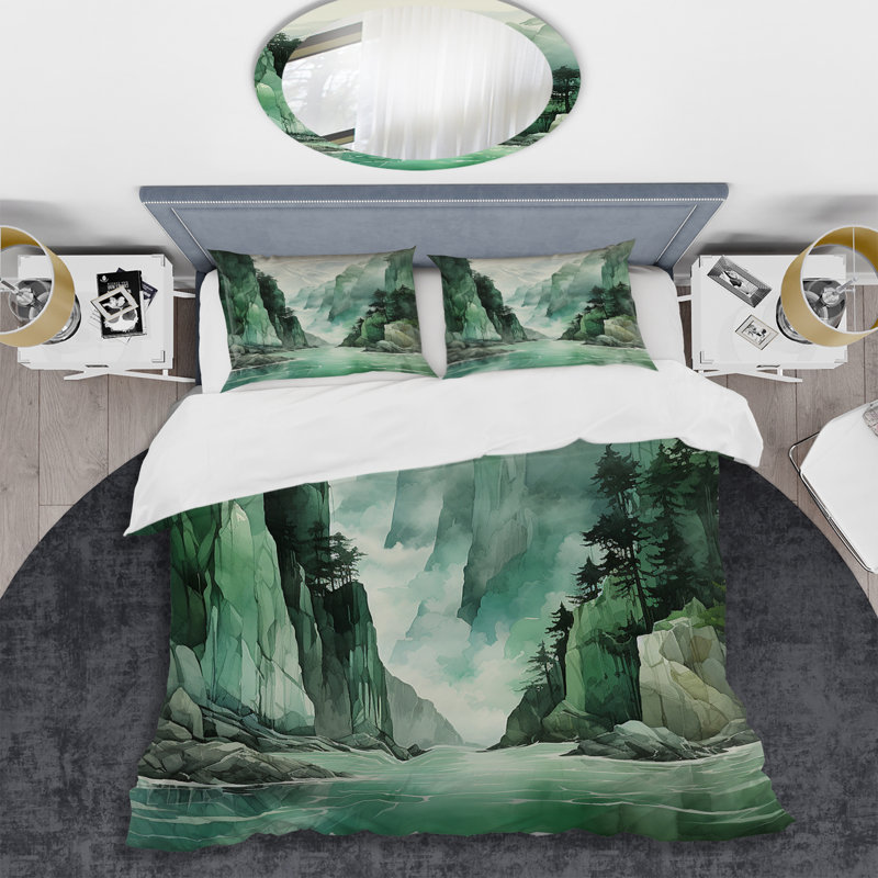 Literie, Housse de couette simple + 1 taie décorative stan