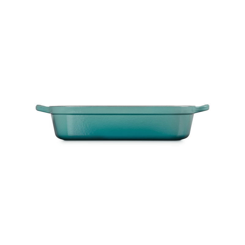 Le Creuset Signature Cast Iron Rectangular Roaster, 5.25 Qt. - Blue Riviera