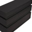 Commode 6 tiroirs pour chambre à coucher, commode noire sans poignée, commode moderne 6 tiroirs avec rangement large (Même SKU: W757P235728)