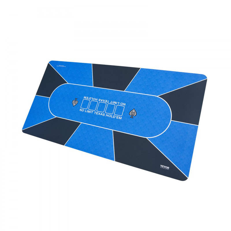 Tapis de poker 70 x 35 pouces 70 x 35 pouces, Bleu