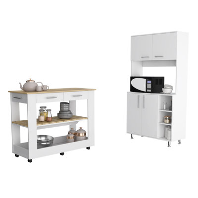 Osbaldo Wood Kitchen Island
