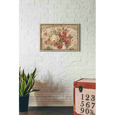 «Parisian Flowers III Ophelia & Co.», impression sur toile tendue