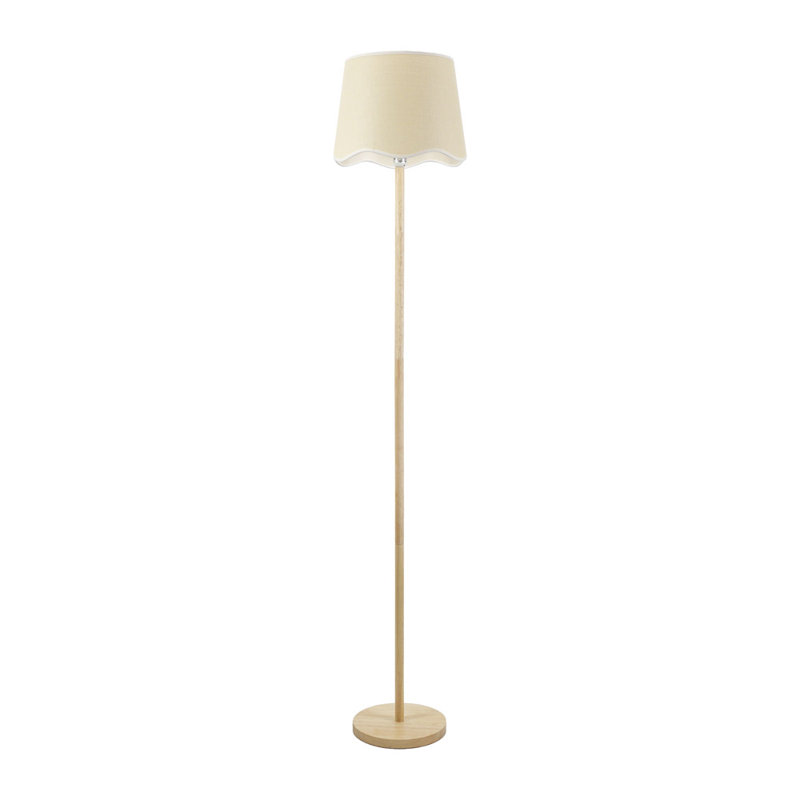 Roshina 182cm Traditional Floor Lamp, Natural, Natural, No