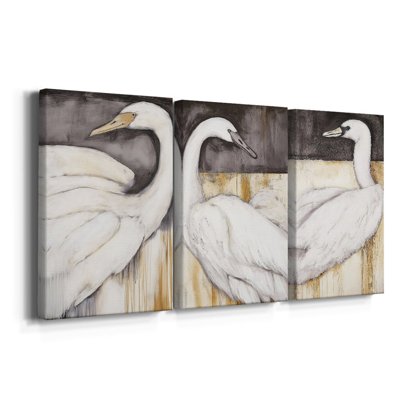 ANIMALS Series CCCCLXXXXI - Toile tendue sur mesure - 3 pièces, H 36 po x l 72 po