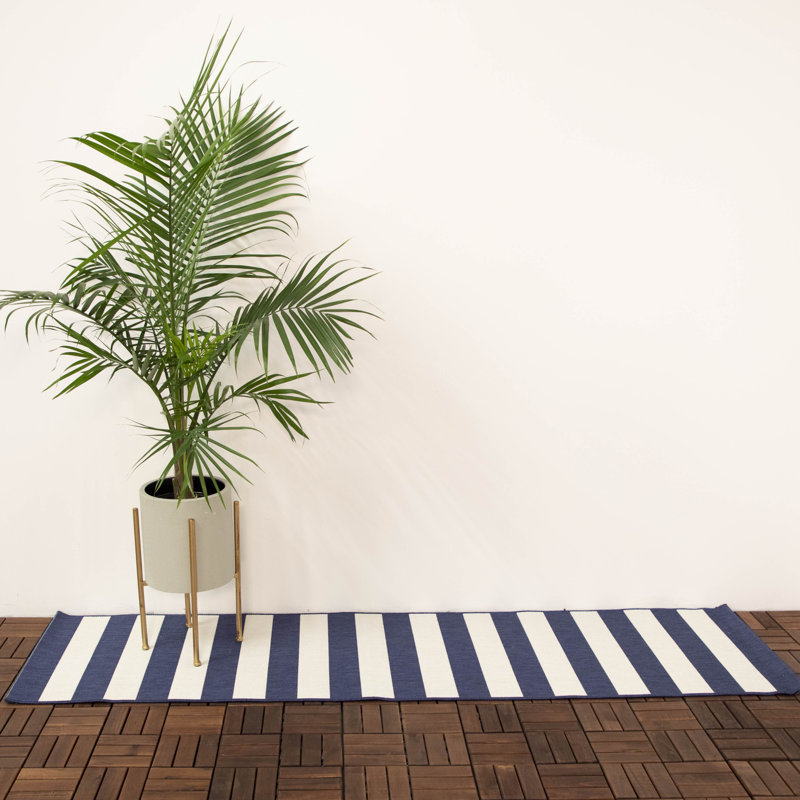 Mendocino Striped Indoor / Outdoor Rug, Runner 2' x 6'11"